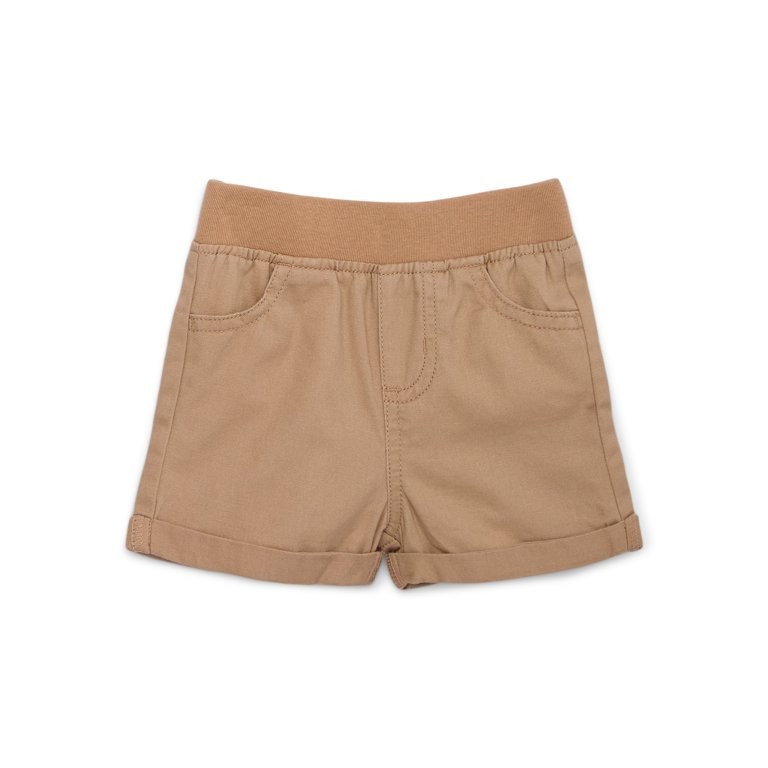 Garanimals Baby Brushed Micro Twill Solid Shorts, Sizes 0-24 Months - Walmart.com | Walmart (US)