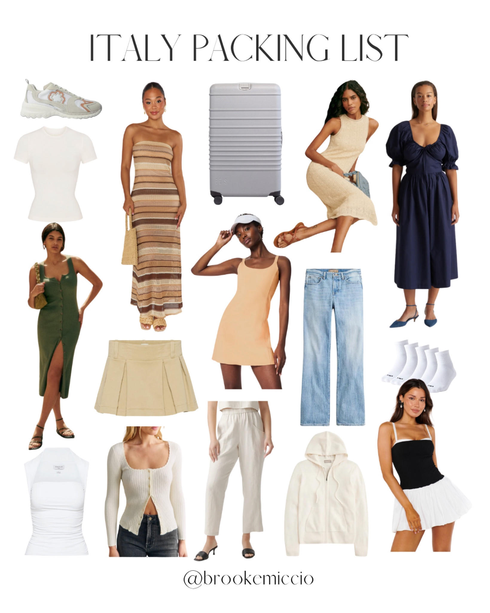 Italy packing list 🖤