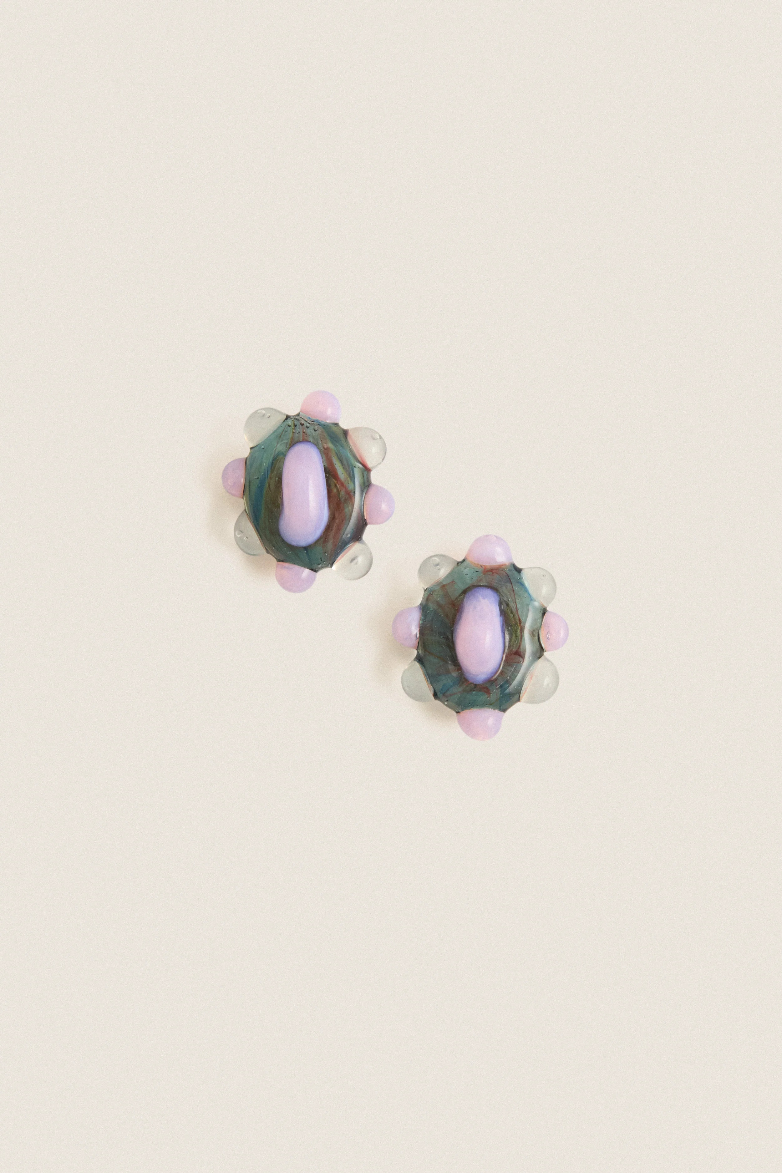 Pink and Blue Glass Lumira Earrings | Tuckernuck (US)