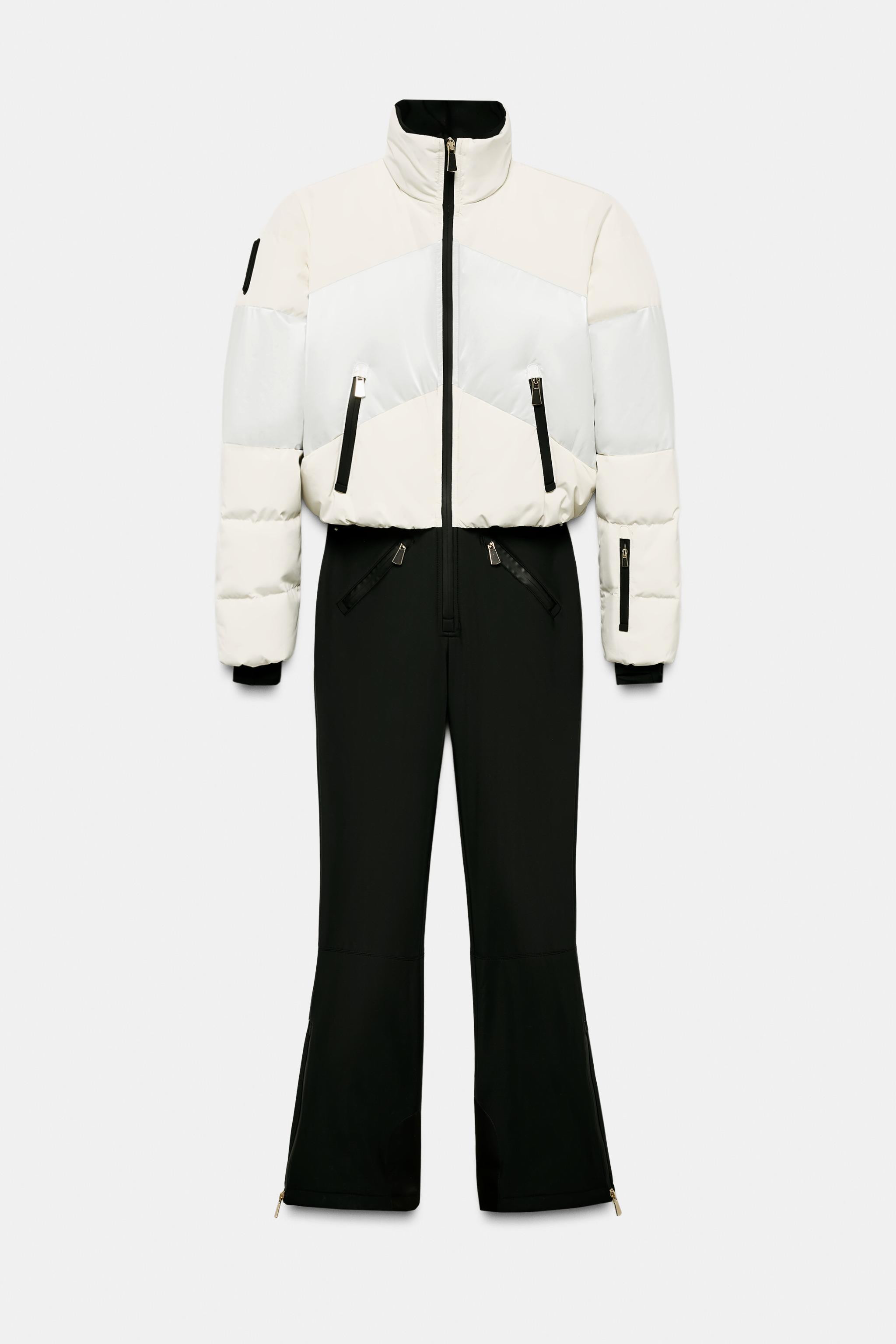 COMBINED PUFFER WATER RESISTANT WINDPROOF RECCO® TECHNOLOGY SKI COLLECTION OVERALLS | Zara US
