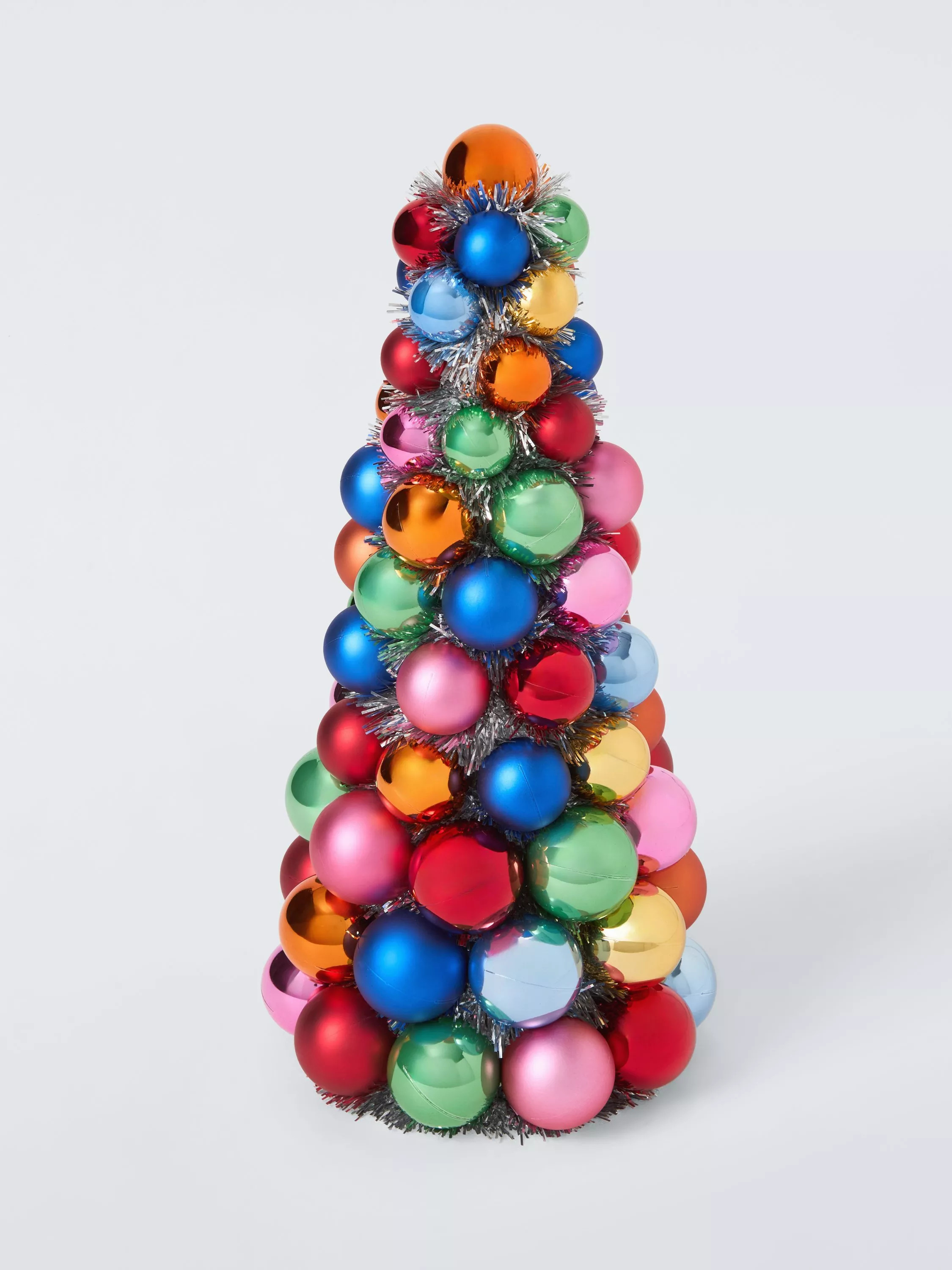 Bauble and Tinsel Tree, Multi, H41cm | John Lewis (UK)