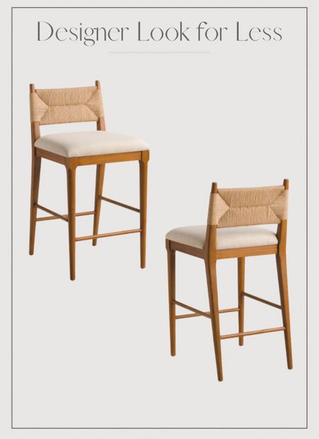 Mahogany linen and woven counter stool under $250

#LTKstyletip #LTKsalealert #LTKhome