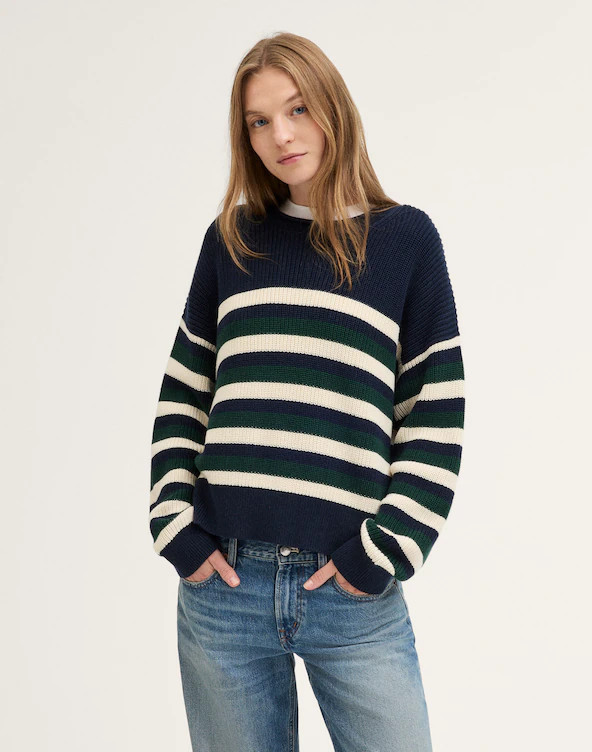 The Arden Crewneck Sweater in 100% Cotton | Madewell