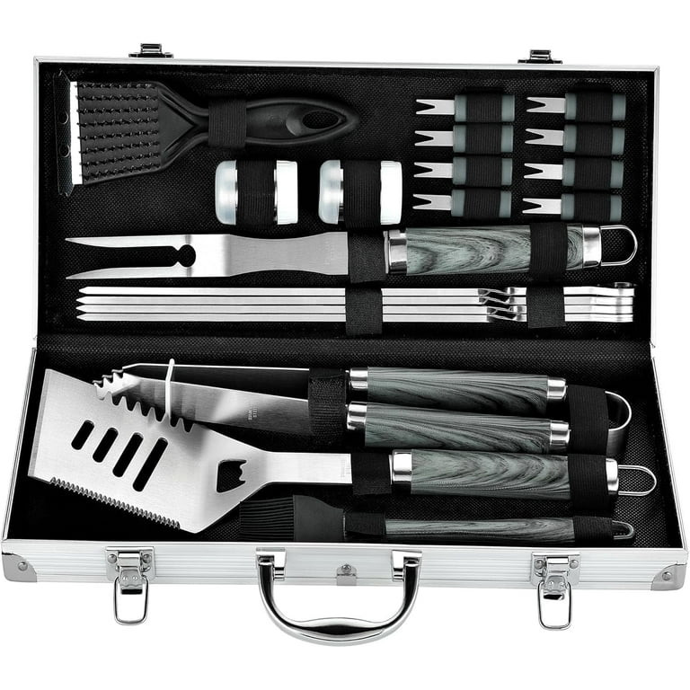 ROMANTICIST 20pcs Professional BBQ Accessories Set - Heavy-Duty Stainless Steel Grill Tool Kit, P... | Walmart (US)