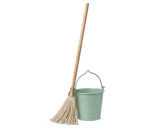 Bucket & Mop, Miniature | MailegUSA