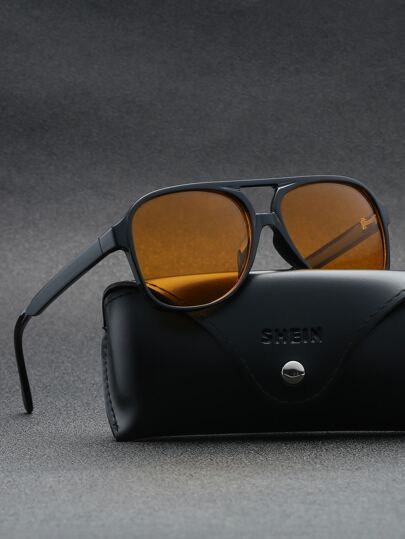 Men Tinted Lens Aviator Sunglasses | SHEIN