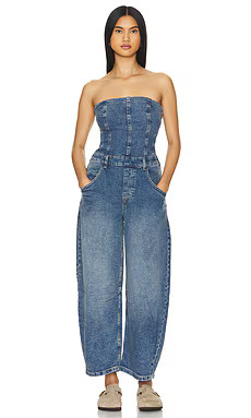 x We The Free Je Suis Pret Barrel Jumpsuit
                    
                    Free People | Revolve Clothing (Global)