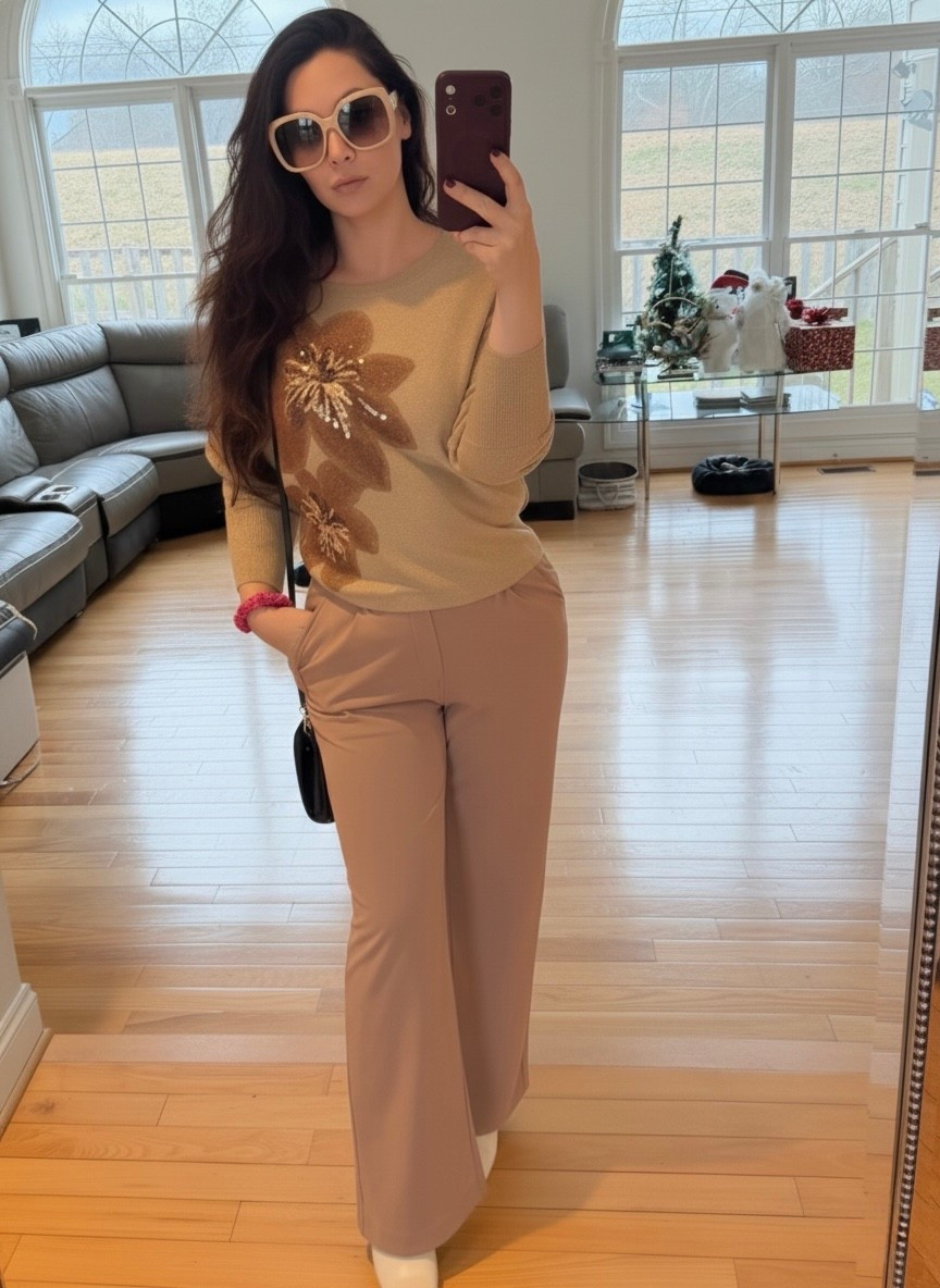 Another pair of Halara pants that I love! Comfort above all but honestly they are super cute office pants without buttons, zippers and all that office appropriate discomfort! 

#LTKFindsUnder50 #LTKPetite #LTKMidsize