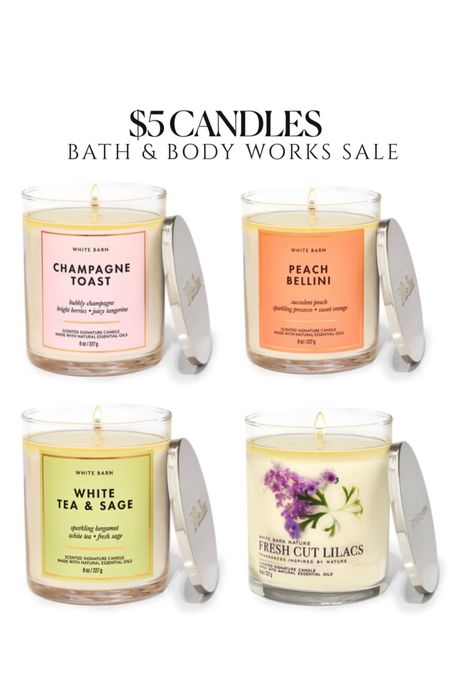 ALL single wick candles on sale under $6! Today only!

Bath and body worlds candles, Mother’s Day gift ideas, teacher gifts, birthday gift under $10, summer candles spring candles champagne toast, peach Bellini, home decor deals candle sale 

#LTKhome #LTKunder50 #LTKsalealert