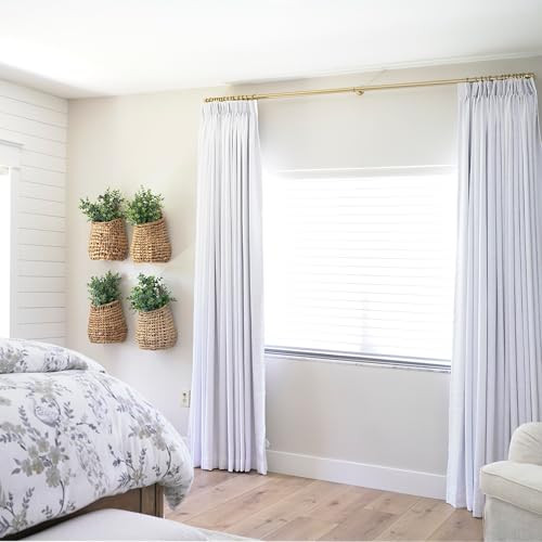 Lily Linen Custom Curtains for Bedroom Living Room, Linen Drapery Panel Blackout Privacy Lining, ... | Amazon (US)