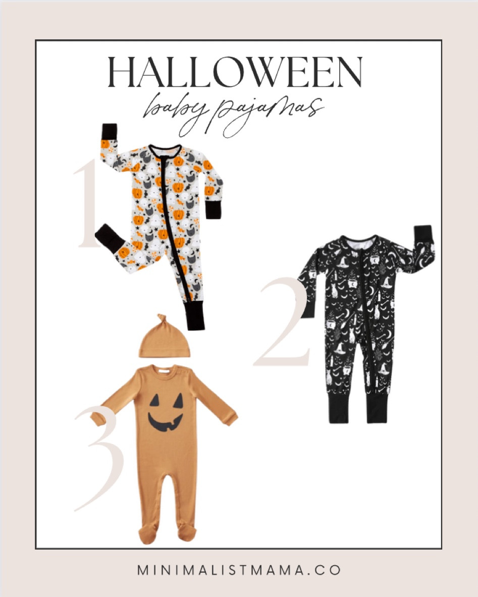 Fun Halloween pajamas for baby include SpearmintLOVE Bamboo Zip Footie, Little Sleepies Zippy, and Pottery Barn pumpkin sleeper.

Halloween pajamas, baby pjs, Halloween pjs, pjs, toddler pjs, pumpkin pjs, hocus pocus pajamas

#LTKbaby #LTKHalloween #LTKkids