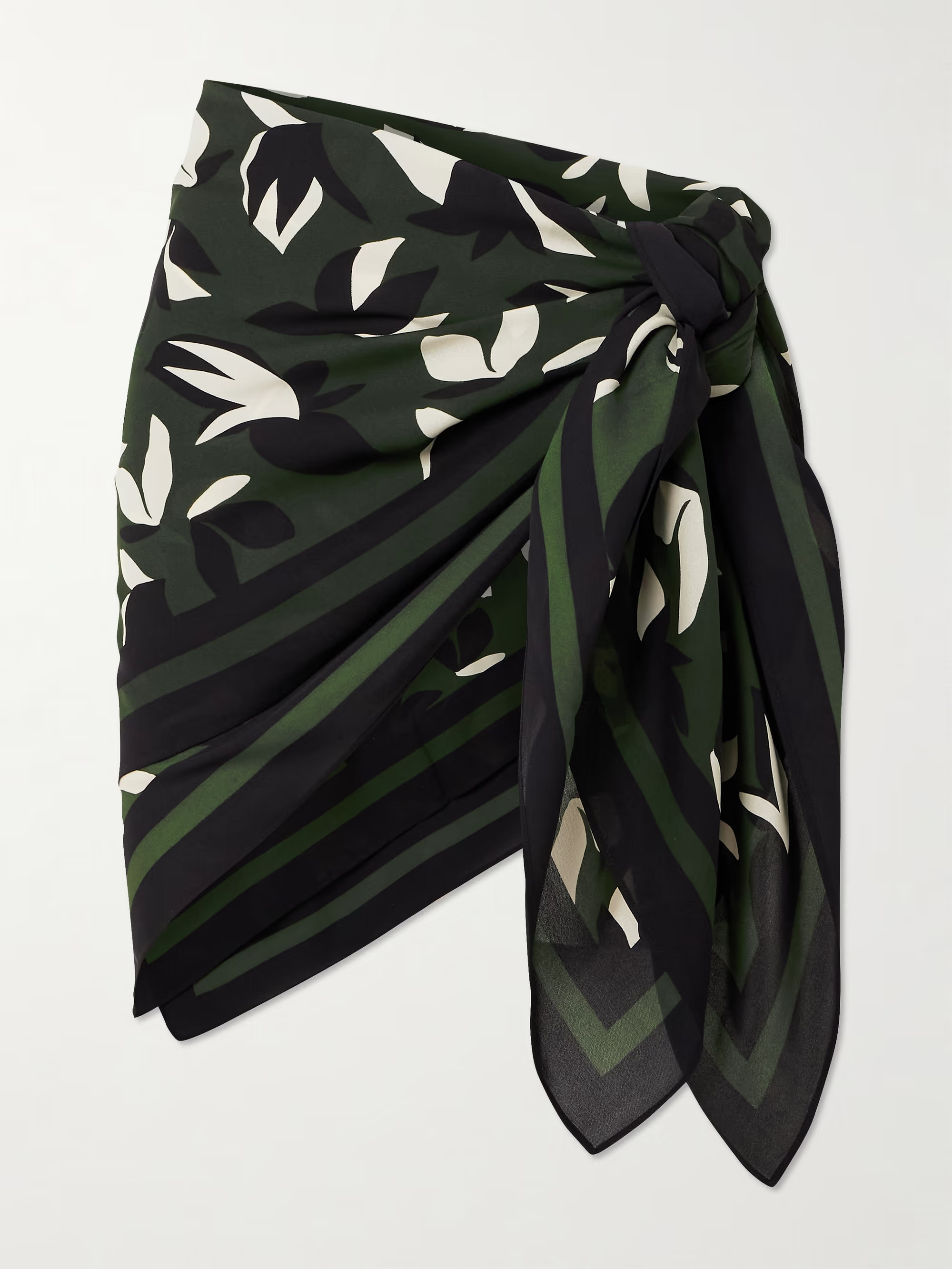 Printed silk-georgette pareo | NET-A-PORTER (UK & EU)