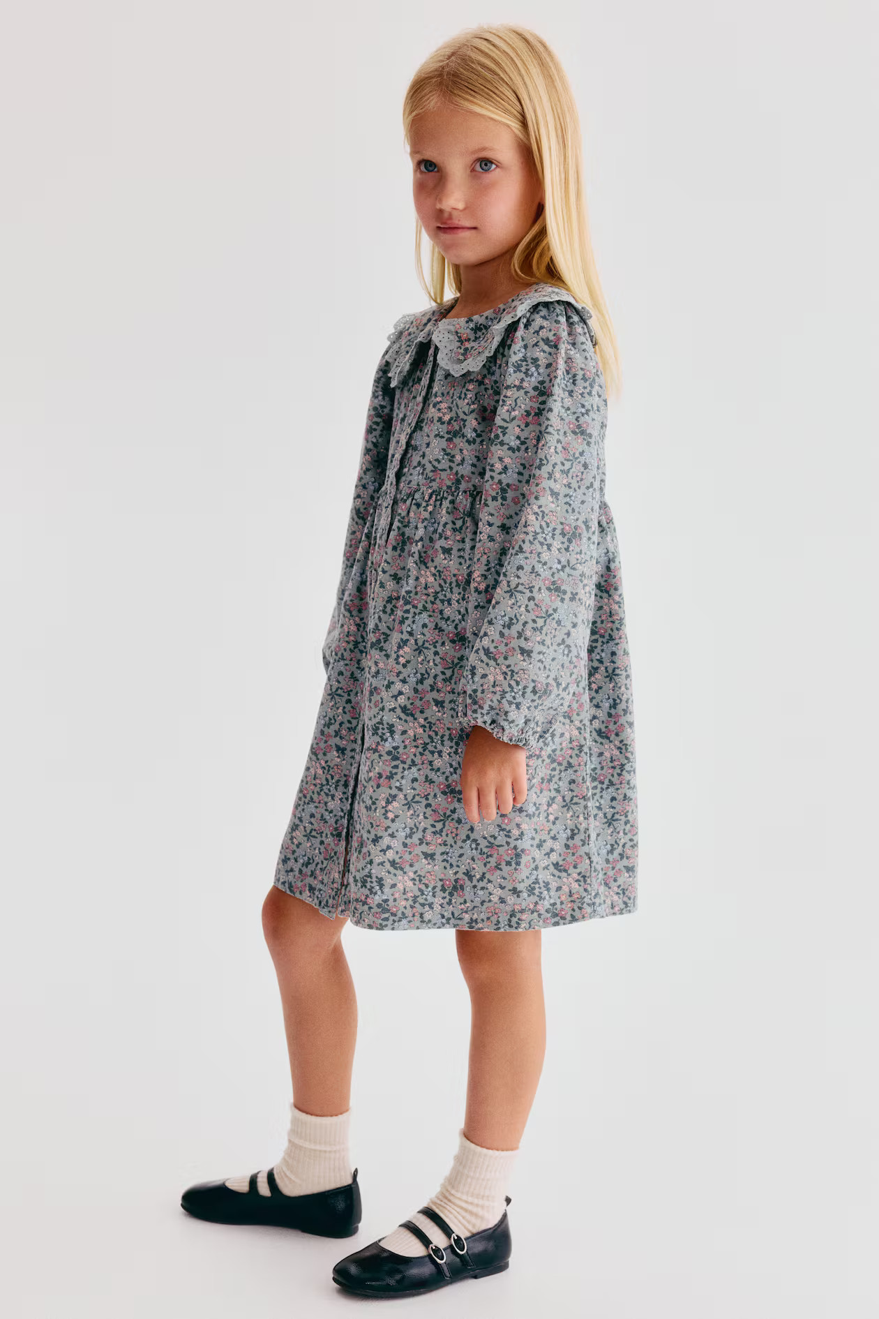 Corduroy Dress with Peter Pan Collar | H&M (US, CA, MX)