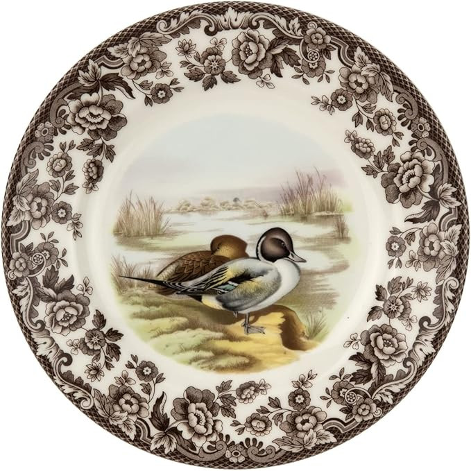 Spode Woodland Pintail Dinner Plate - British Game Bird Design, 8 Inch Fine Earthenware with Hist... | Amazon (US)