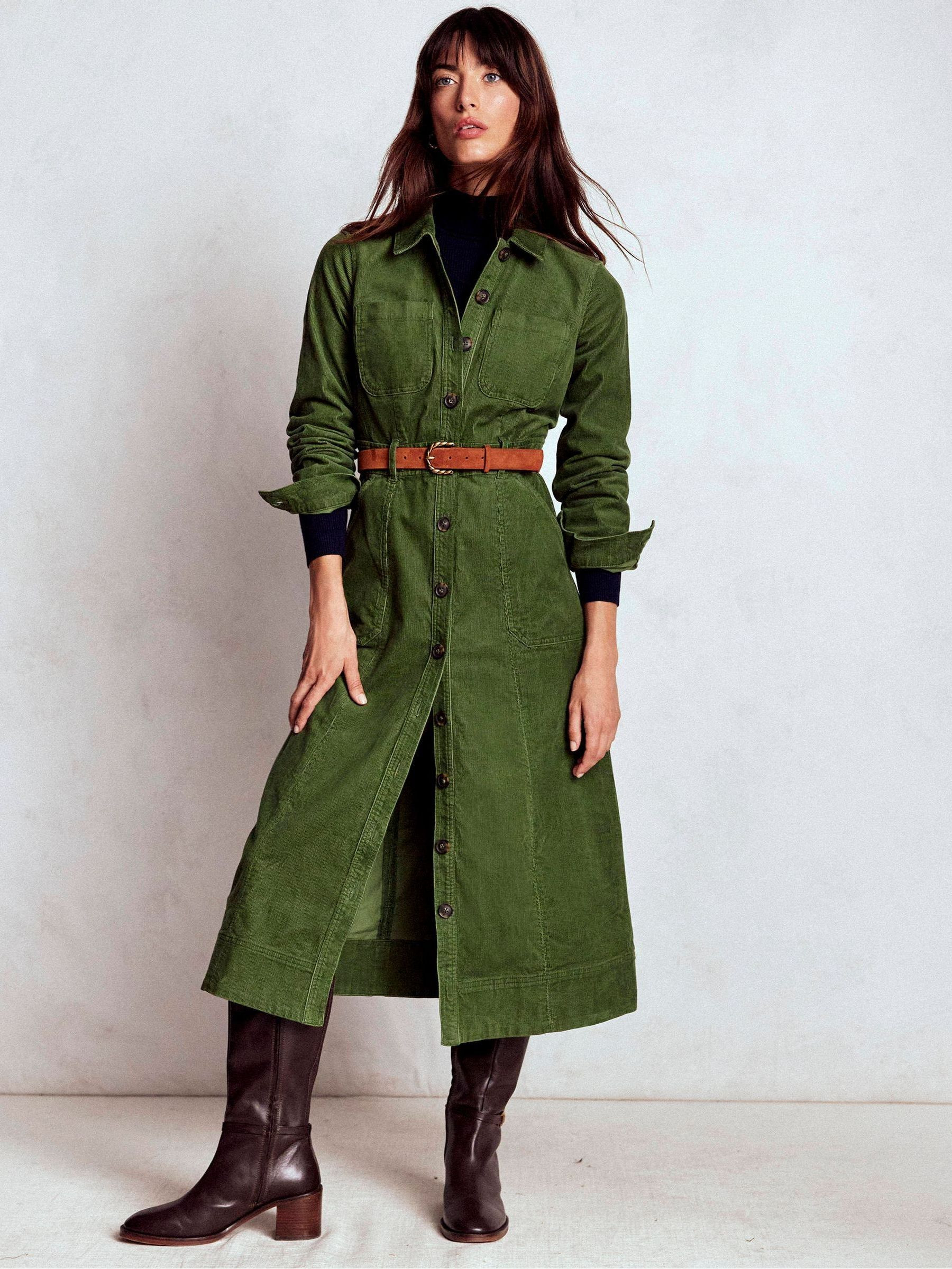 Boden Boden Green Amanda Cord Midi Dress | Next US