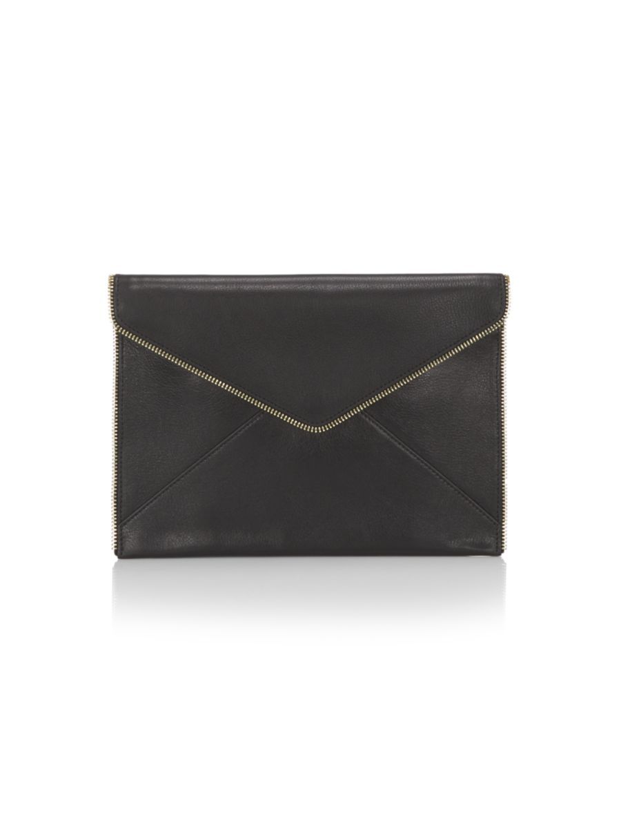 Leo Leather Clutch-On-Chain | Saks Fifth Avenue