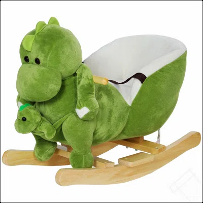 Qaba Baby Rocking Horse, Toddler Plush Dinosaur Animal Rocker With Seat Belt, 32 Songs, Hand Puppet, Kids Riding Horse Rocking Chair For 18-36 Months | Wayfair North America