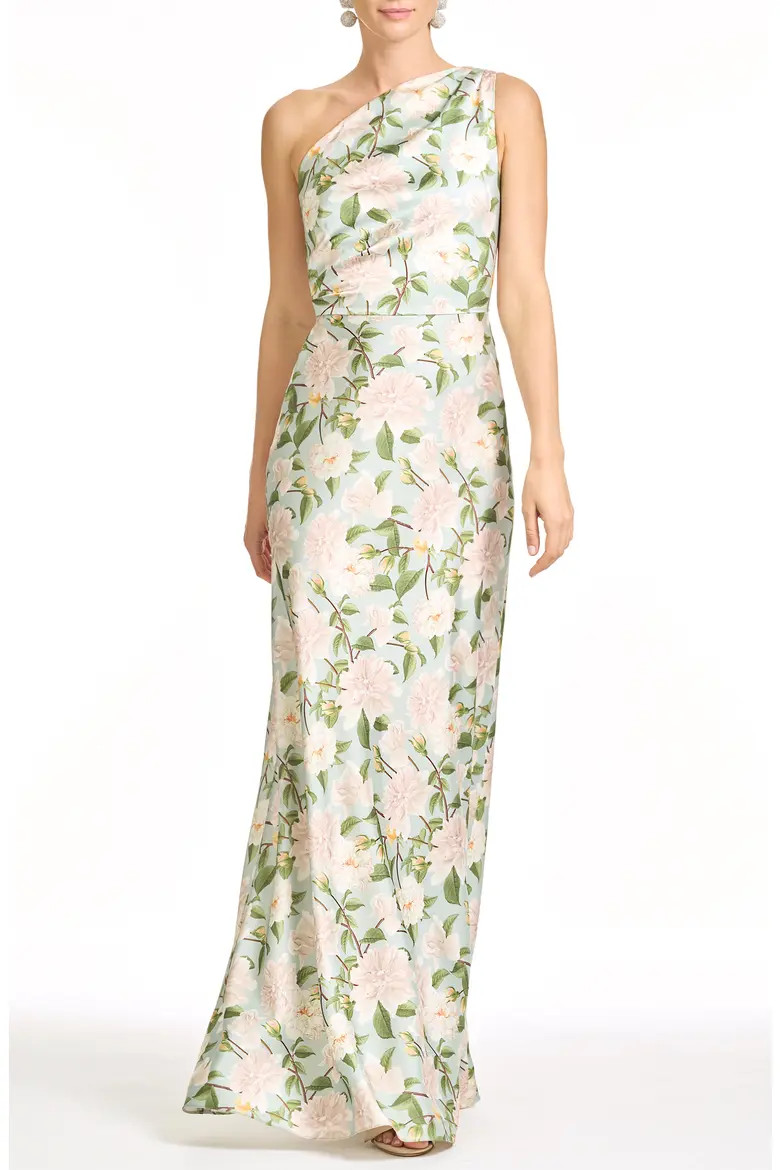 Delphine Floral One-Shoulder Gown (Women) | Nordstrom | Nordstrom