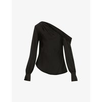 Alice one-shoulder satin top | Selfridges