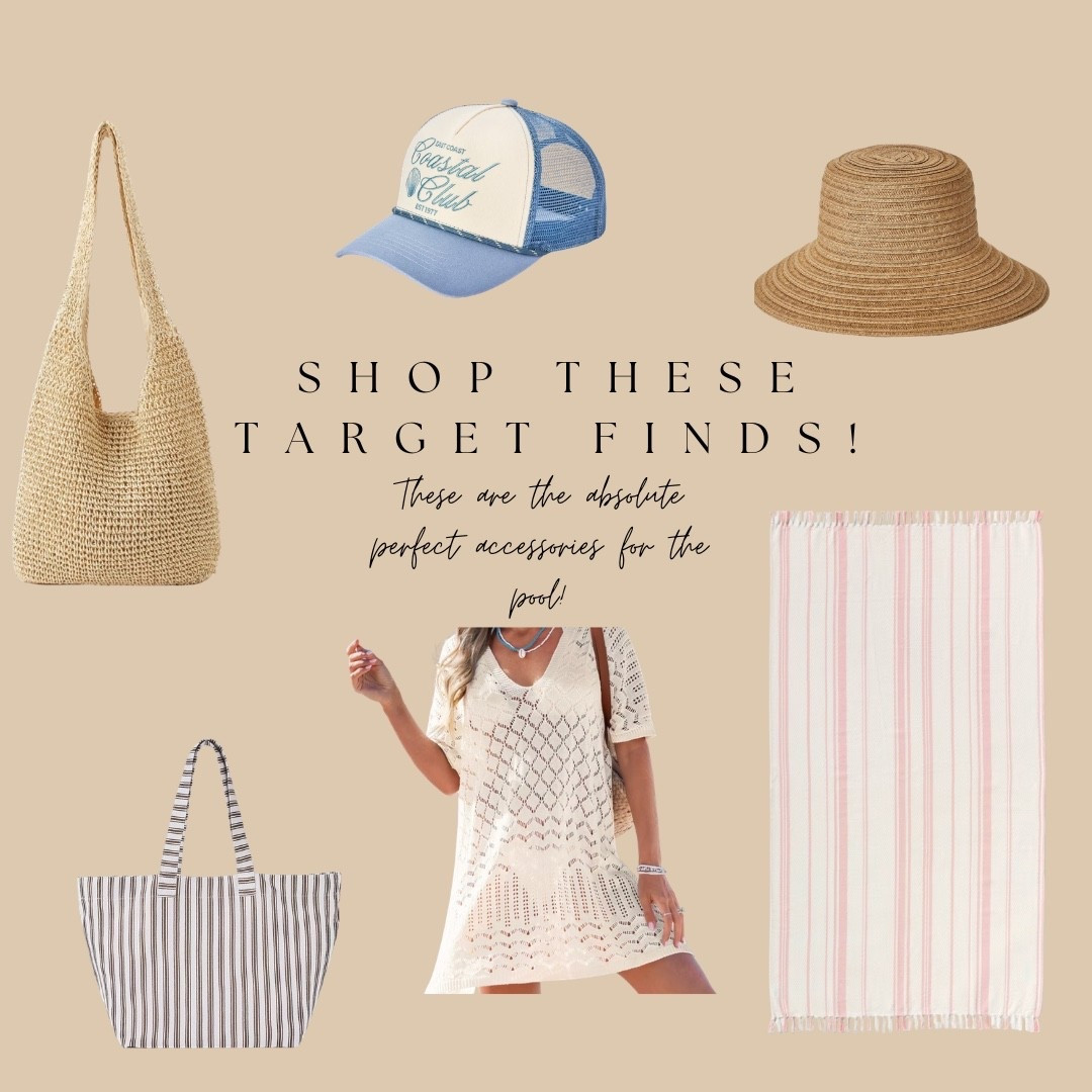 Pool season is HERE & Target understood the assignment ☀️💦 From the dreamiest crochet coverup to straw hats, woven bags, and the cutest striped beach towel — everything you need for your next pool or beach day, all linked!

#LTKdayinmylife #LTKootd #LTKSwim