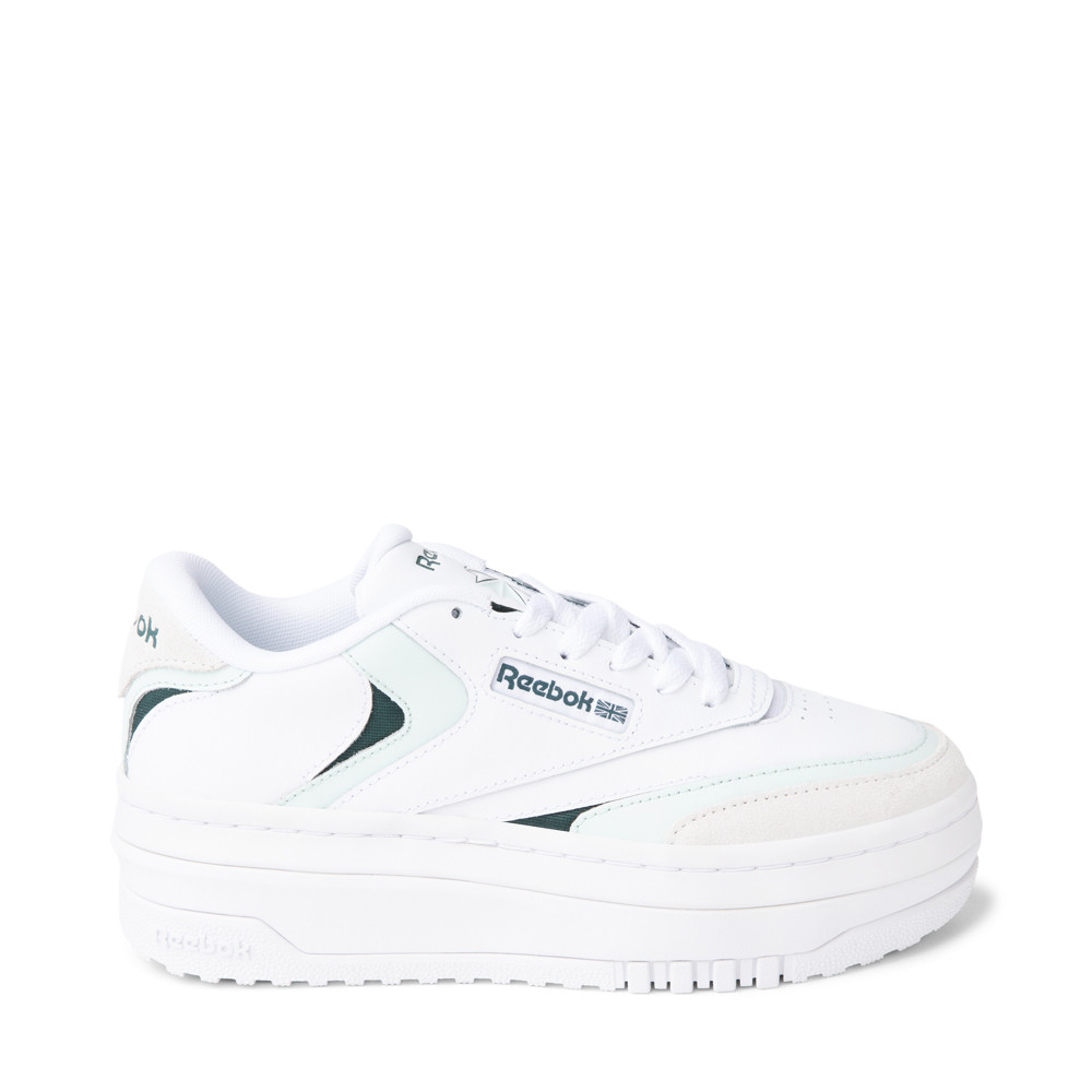 Womens Reebok Club C Extra Athletic Shoe - White / Aquadust / Forest Green | Journeys