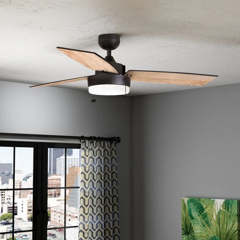 Szymon 52'' Ceiling Fan with Light Kit | Wayfair North America
