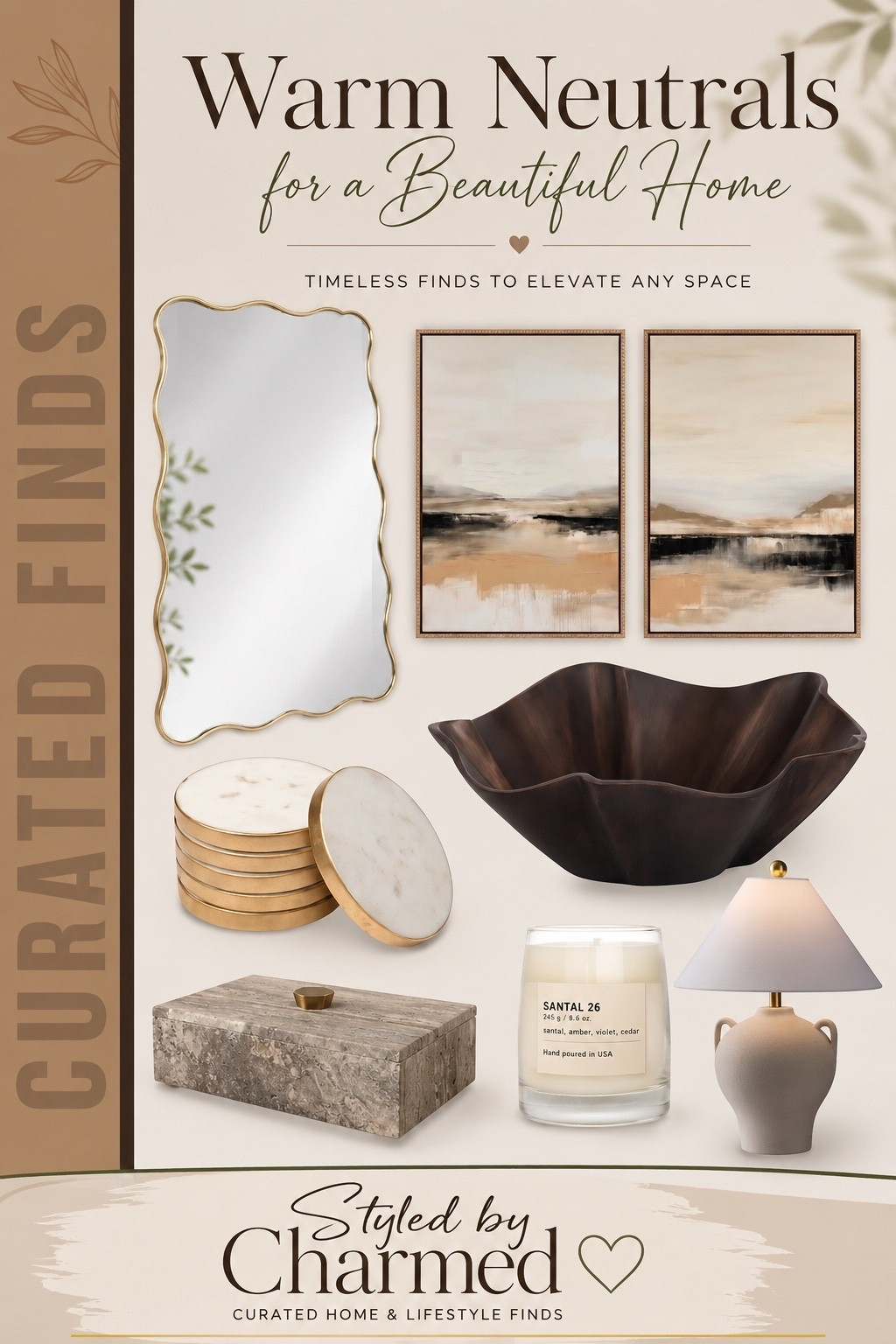 Creating a home that feels calm starts with choosing timeless pieces you’ll love for years. 🤎 These warm neutral finds blend texture, elegance, and functionality to help you create a space that feels cozy, elevated, and intentional.

#HomeDecor #StyledByCharmed

#LTKU #LTKHome #LTKSaleAlert