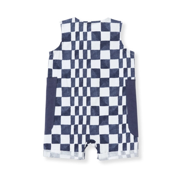 Check Organic Cotton Baby Romper | Burts Bees Baby