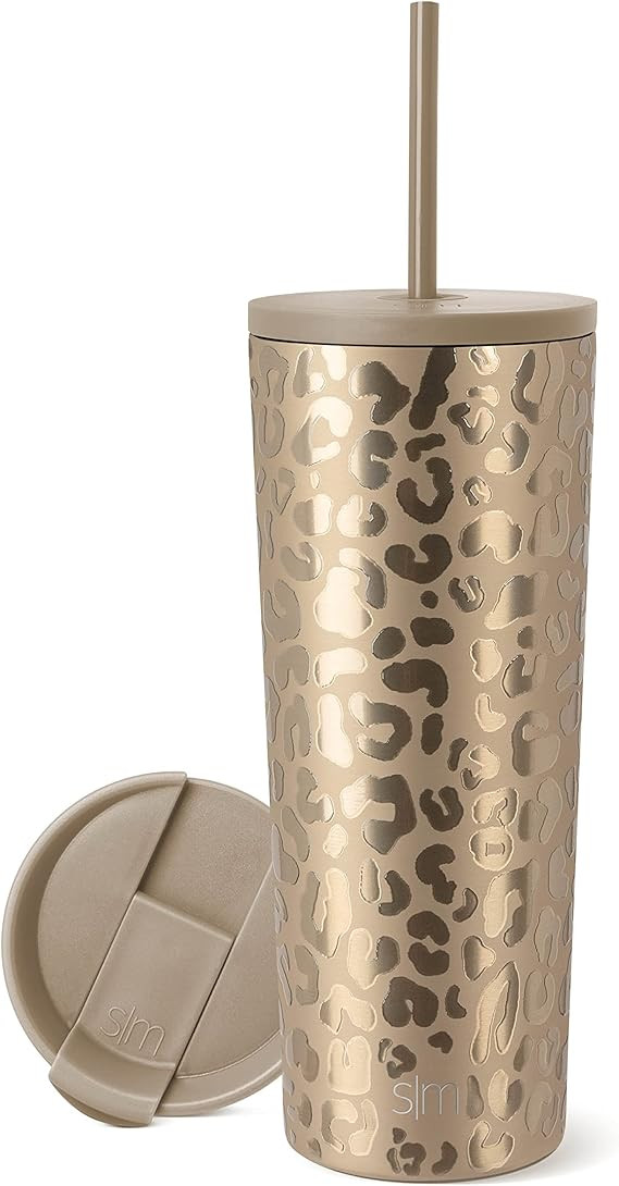 Simple Modern Insulated Tumbler with Lid and Straw | Iced Coffee Cup Reusable Stainless Steel Wat... | Amazon (US)