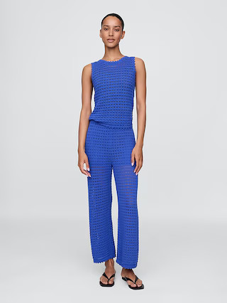 100% Cotton Crochet Tank Top | Gap (US)