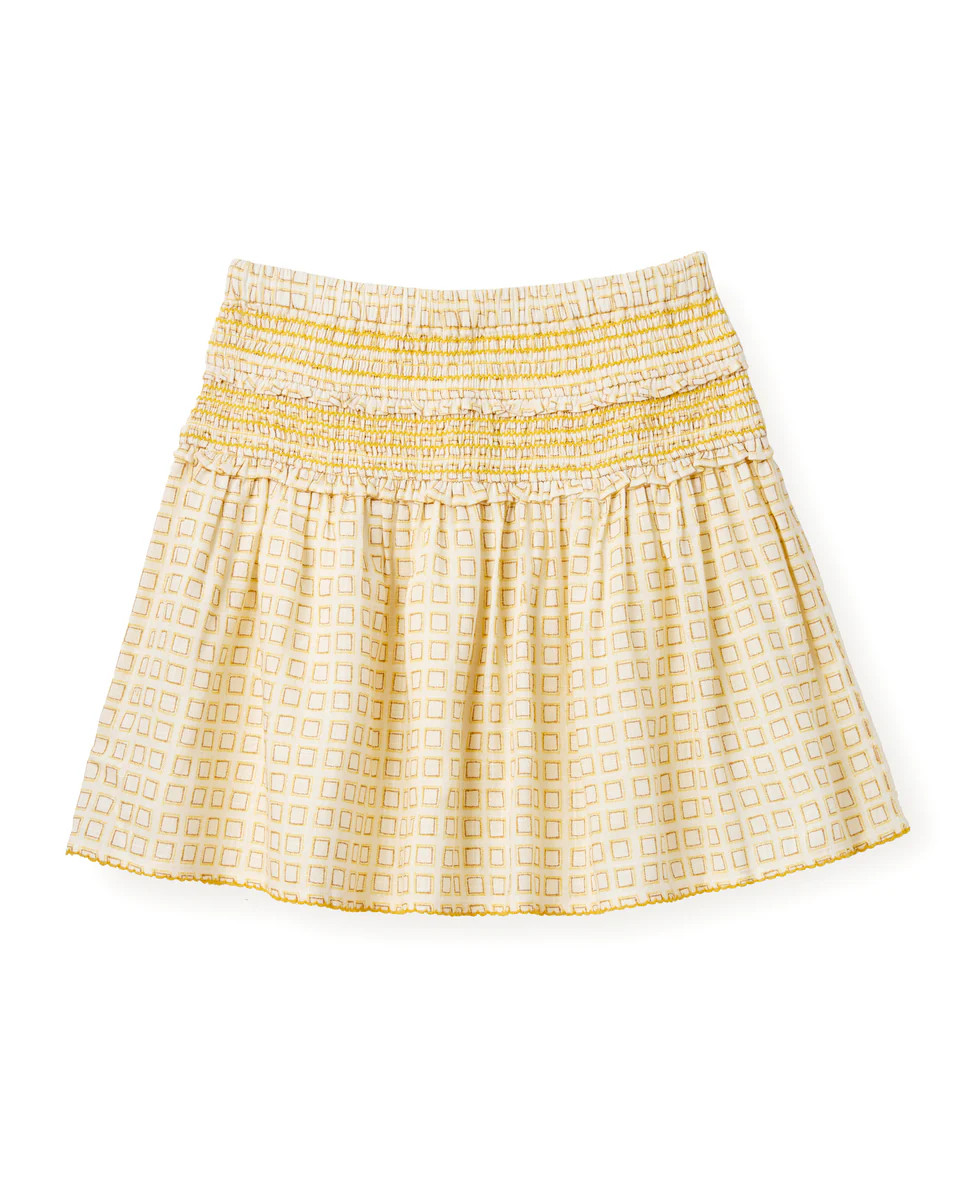 SU26 Kylie Mini Skirt-Seaglass Print-Ivory | Cartolina