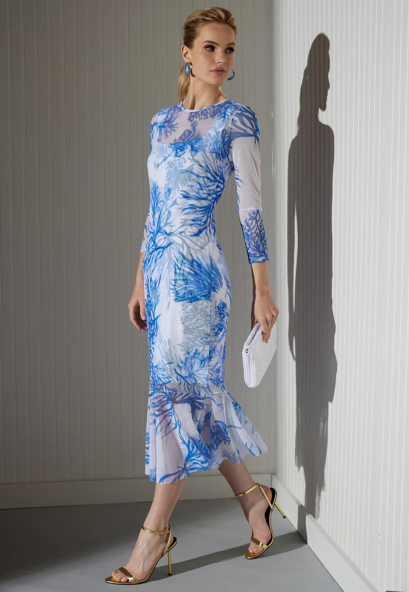 Sophia Mini Sheer Dress in Toile de Reef | Ala von Auersperg