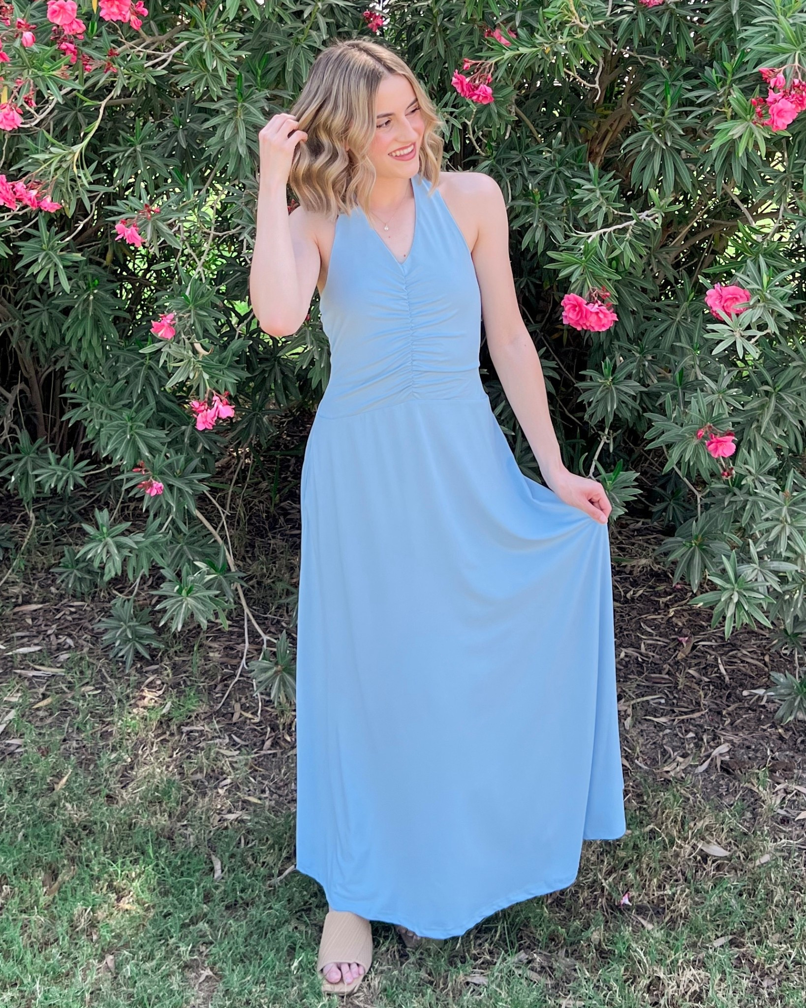 spring outfit 🩵
dress: size small
mules: size 6.5

#LTKTravel #LTKootd #LTKSeasonal