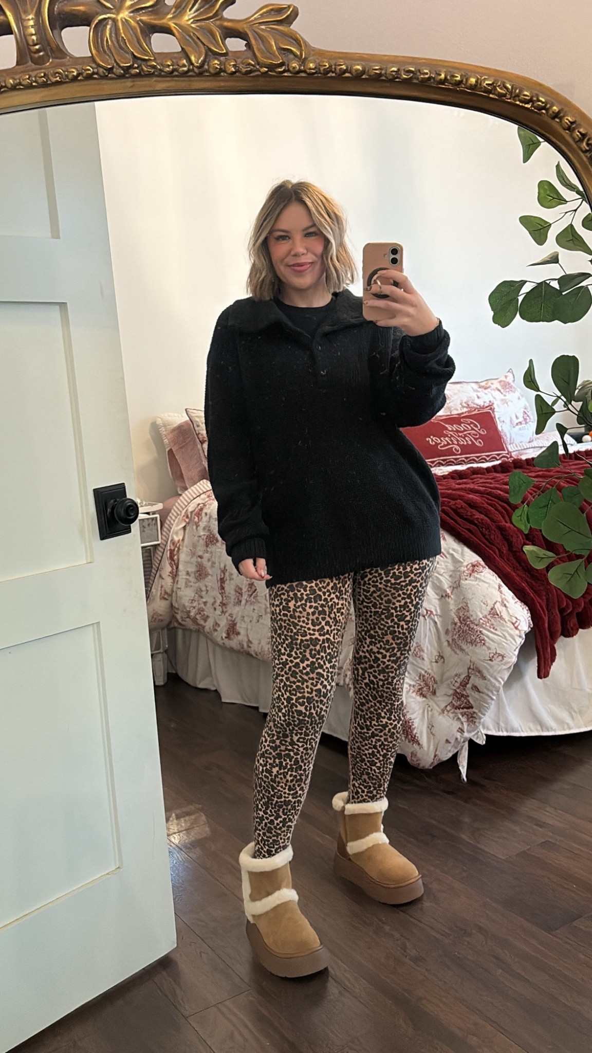 TARGET & AMAZON- OOTD
Love a good casual cozy fit and these leopard leggings are so good and comfy! I also just snagged these look for less UGG boots that are so comfy and cute as well!
#ootd #casualoutfit #comfyoutfit #wintetoutfit #momoutfit #everydaylook #amazonfashion #targetlook #targetstyle #targetfashion


#LTKFindsUnder100 #LTKootd #LTKSeasonal