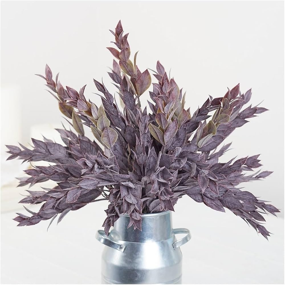 Factory Direct Craft Weather Resistant Purple Artificial Tea Leaf Bush - for Indoor and Outdoor D... | Amazon (US)