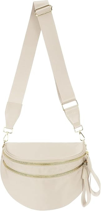 Pure Colour Crossbody Bag Bum Bag for Women,Spacious Purse Fanny Packs Belt Bag,Oversized Bum Bag... | Amazon (US)