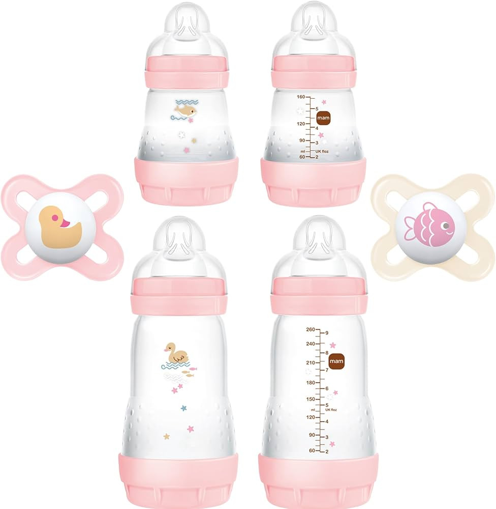 Newborn Essentials "Feed & Soothe" Set (6-Piece), Girl, Light Orange | Amazon (US)