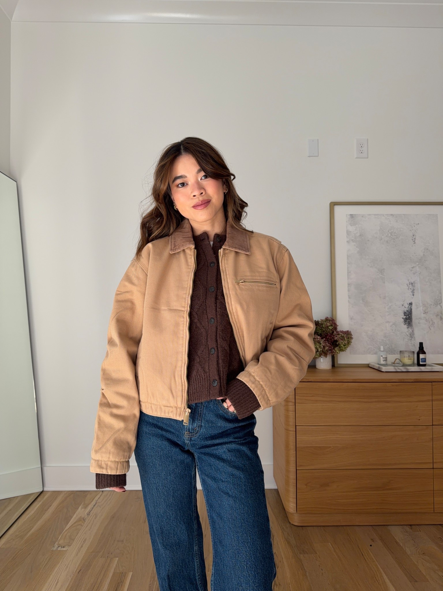 It’s time to shop the @abercrombie sale!! 

Promo Details:  25-50% Off Everything
11/24-12/1

❤️ Stackable discount Code: CYBERAF for 15% off ❤️

Offer valid in stores and online from 11/24/2025-12/1/2025 in US/CA. Excludes clearance and gift cards. Online price reflects discount. 
*Use code CYBERAF to get an additional 15% off everything in stores and online at checkout from 11/24/2025-12/1/2025 in US/CA. Excludes clearance and gift cards. See details online. 
Sizing info:Jeans: Size 23 Extra Short in Dark Wash
Brown Cardigan: size small
Chore coat: size small in brown 


petite fashion, get dressed with me, outfit inspiration, ootd, nashville outfit, Nashville influencer, petite style, vacation style, casual outfits, mom style, petite pants, winter dress, winter outfit, winter pants, winter outfit inpso, winter outfit idea, winter top, fall top, fall style, winter style, winter sweater, autumn sweater, cozy sweater, cold weather sweater, cold weather outfit, denim, jeans, fall denim, fall jeans, fall jacket, jacket, winter jacket, winter coat, Black Friday sale, sale, Abercrombie sale,  

 

#LTKSaleAlert #LTKCyberWeek #LTKGiftGuide