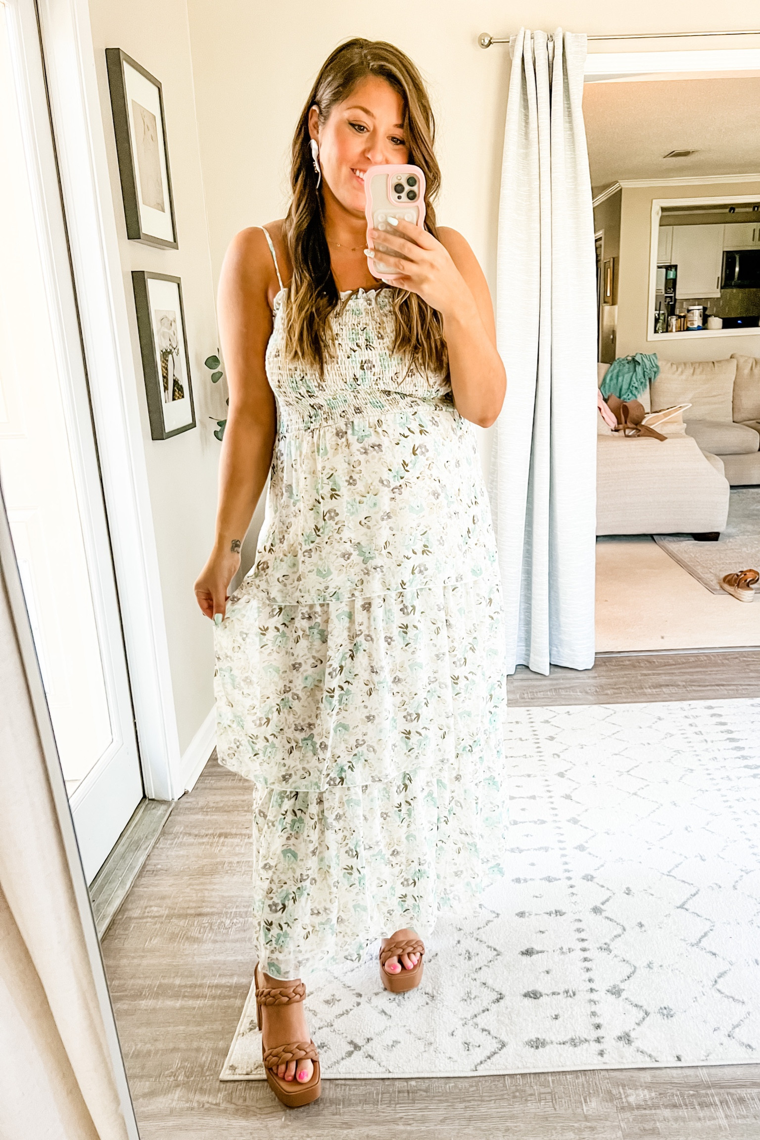 Shower dress, Easter dress, spring wedding dress, spring dress, maxi dress 

Wearing a large, bump friendly

#LTKbump #LTKcurves #LTKunder50