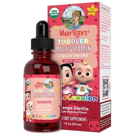 MaryRuth's Toddler Multivitamin Liquid Drops, Organic, 1 fl oz | Walmart (US)