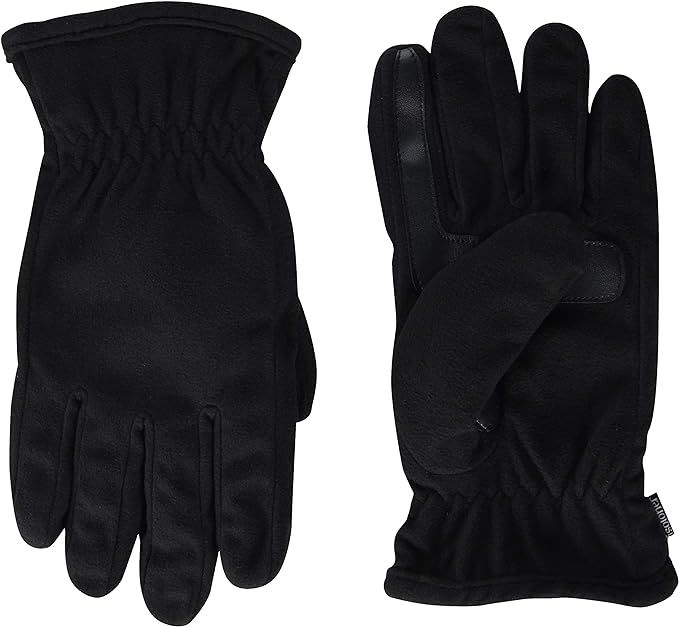 isotoner Men's Fleece Touchscreen Glove, Water-Repellent with a Sherpa Soft Lining | Amazon (US)