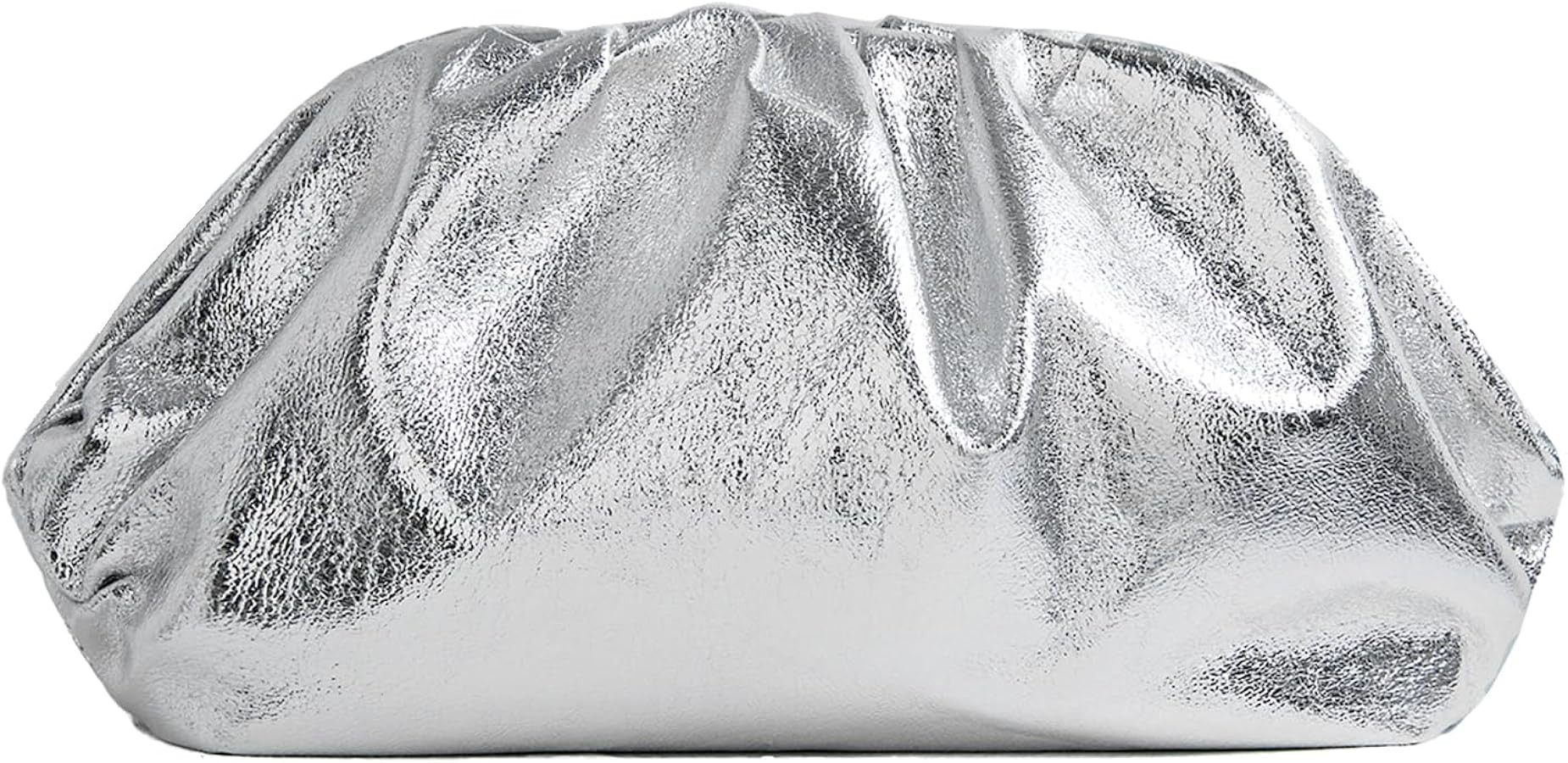 PHILOMENA Dressy Vegan Leather Clutch Purse for Women, Soft Pleated PU Evening Purse for Weddings... | Amazon (US)