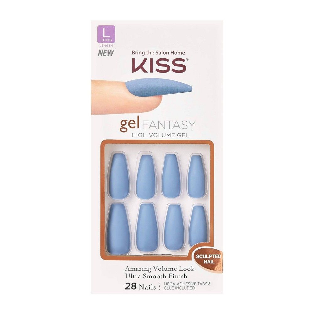 Kiss Gel Fantasy Sculpted False Nails - Sunshine Beauty - 28ct | Target
