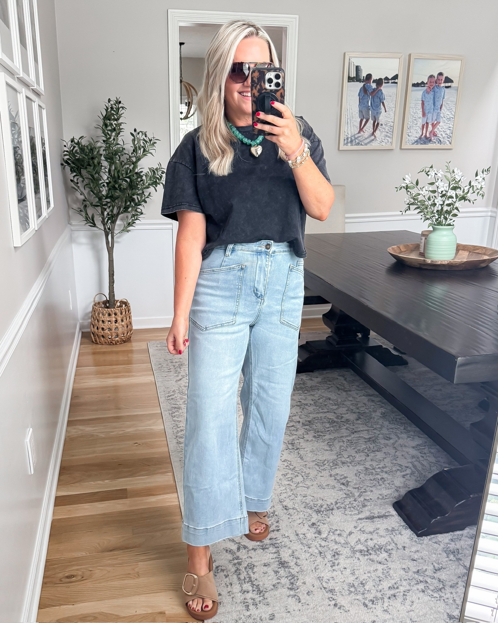 This oversized washed tee and light denim wide leg pants are such an easy combo that still feels elevated. I love the mix of relaxed basics with statement accessories for a casual outfit that works for errands, lunch dates, or everyday style.

washed black tee, wide leg denim pants, casual outfit idea, everyday fashion, relaxed style, elevated basics, summer outfit inspiration, comfortable fashion, denim outfit, lovelylifestyling

#LTKootd #LTKSeasonal #LTKTravel