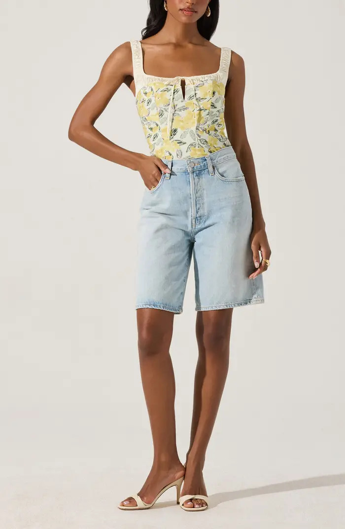ASTR the Label Floral Milkmaid Top | Nordstrom | Nordstrom