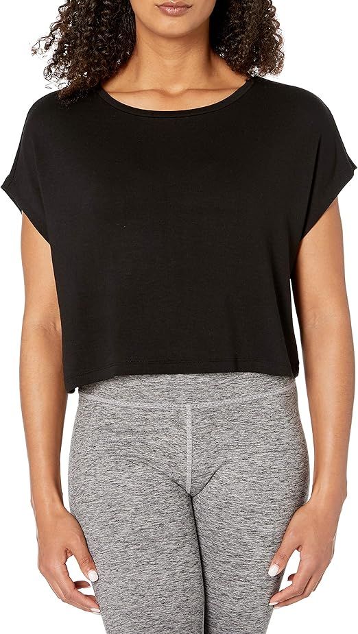 Amazon Brand - Core 10 Women's Soft French Terry Cropped Sleeveless Yoga Sweatshirt | Amazon (US)