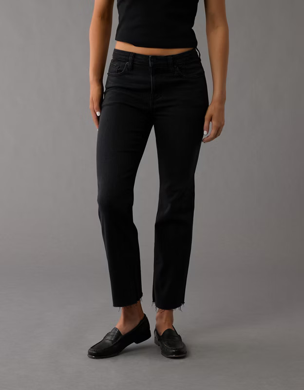 AE Next Level High-Waisted Kick Bootcut Crop Jean | American Eagle Outfitters (US & CA)