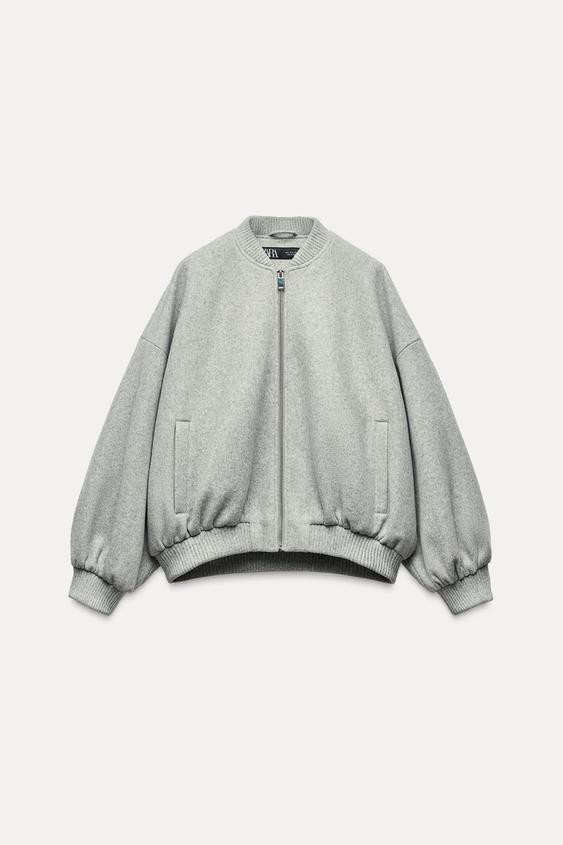 SOFT OVERSIZE BOMBER JACKET | Zara UK