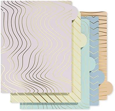 Y YOMA 3 Ring Binder Dividers with Tabs - Cute Dividers for 3 Ring Binders,Insertable 5-Tab,1 Set... | Amazon (US)