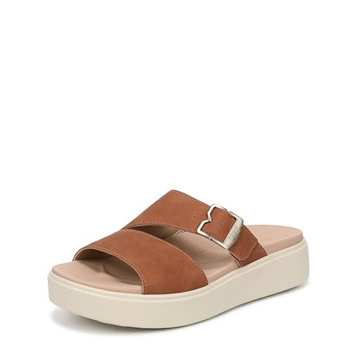 Dr. Scholl's Women's Madison Cloud Slide Slide Sandal Honey Brown Tumbled 11 M | Amazon (US)